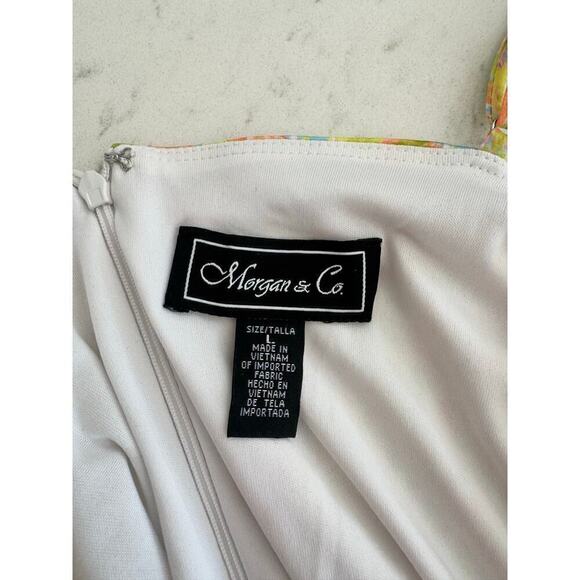 Morgan and Co. Yellow Floral Silk Mini Dress - Picture 5 of 5